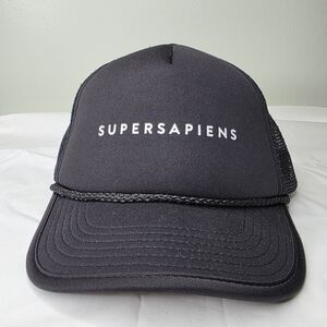 Supersapiens Black Mesh Back Athletic Rop Hat